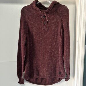 Outpost Makers BKE Pullover Hoodie Sweater L Dark Purple Modern Rustic Rugged